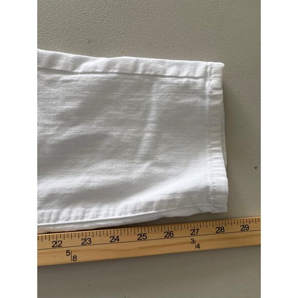 Eileen Fisher Women's Size 10 White Mid Rise Tapered Casual Everyday Denim Pants - Picture 6 of 10